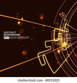 Abstract technology lines vector background