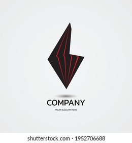 Resumen de la compañía con logotipo de tecnología. ilustración vectorial