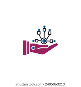Logo für abstrakte Technologie Creative People Logo Design-Vorlage.