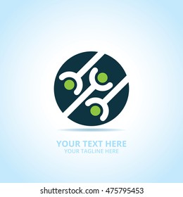 Abstraktes Technologie-Logo, Design-Konzept, Emblem, Symbol, flaches Logotyp-Element für Vorlage.