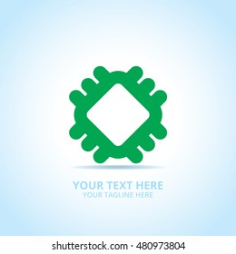 Abstract technology logo, design concept, emblem, icon, flat logotype element for template.
