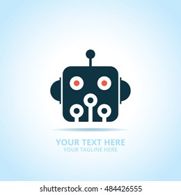 Abstract technology logo, design concept, emblem, icon, flat logotype element for template.
