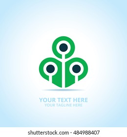 Abstract technology logo, design concept, emblem, icon, flat logotype element for template.
