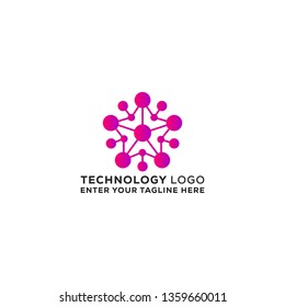 Abstract Technology Logo Design Icon - Vector