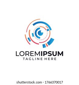 abstract technology logo icon vector isolated