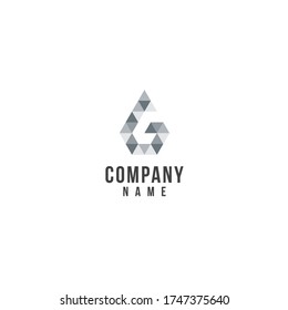 abstract technology logo with the letter A on a white background