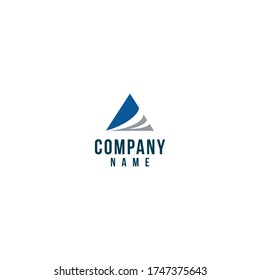 abstract technology logo with the letter A on a white background