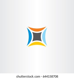abstract technology logo star icon 