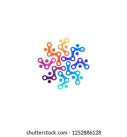 Abstract Technology Logo Stock Vector