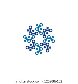 Abstract Technology Logo Stock Vector