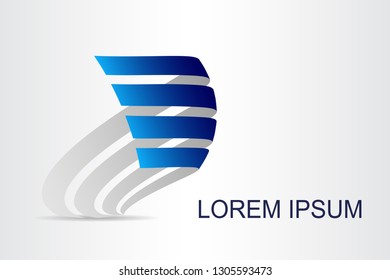Abstract technology logo stylized spherical surface with abstract shapes. This logo is suitable for global company, world technologies, media and publicity agencies 