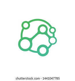 abstract and a technology logo template