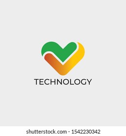 Abstract technology logo template. Colorfull, Gradient.