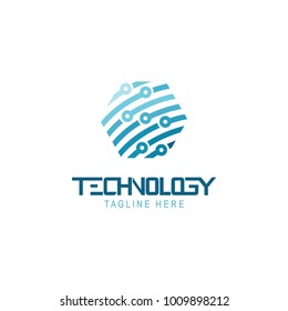Abstract technology logo template vector icon 