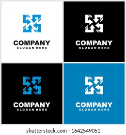 Abstract technology logo template vector icon