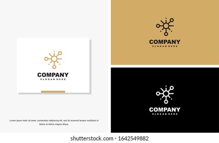 Abstract technology logo template vector icon