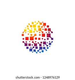 Abstract Technology Logo Vector