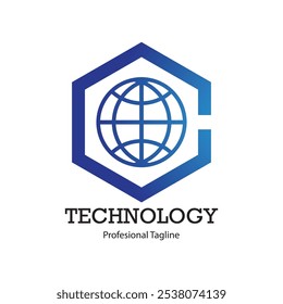 Abstract technology logo vector design