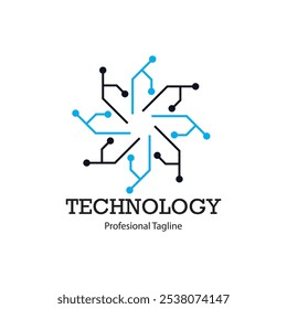 Abstract technology logo vector design