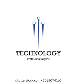 Abstrakte Technologie Logo, Vektordesign