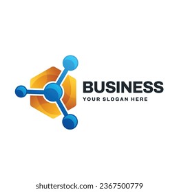 abstract technology logo vector icon illustration