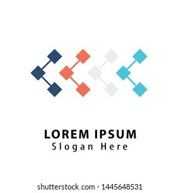 Abstract technology logo, vector logo template