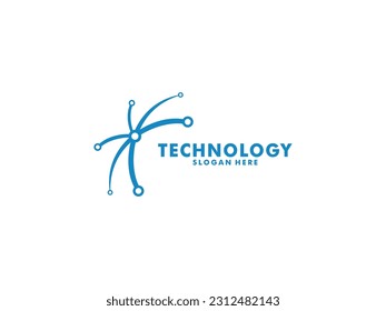 Abstract technology logo vector template
