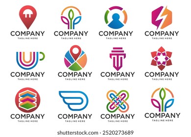 Abstract technology logos collection. abstract logos. Icon design . Vector illustration