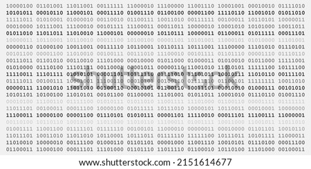 Abstract Technology Machine Code Background. Random Binary Hexadecimal Code. Matrix with Digits. Vector Illustration. Hacking, Cryptography, Malware, Reverse Engineering, Data Analysis Backdrop.
