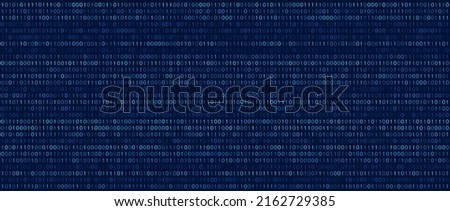 Abstract Technology Machine Code Background. Random Binary Hexadecimal Code. Matrix with Digits. Vector Illustration. Hacking, Cryptography, Malware, Reverse Engineering, Data Analysis Backdrop.