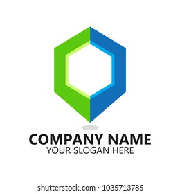 abstract technology maps logo design on white background, Abstract graphic icon, logo design template, symbol for company