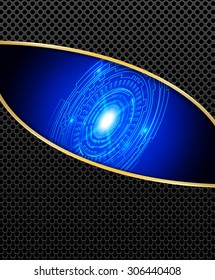 Abstract technology metal texture background - vector illustration 