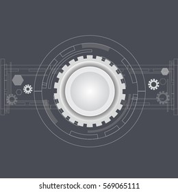 Abstract technology modern futuristic background, vector illustration