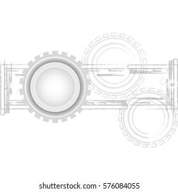 Abstract technology modern futuristic background, vector illustration