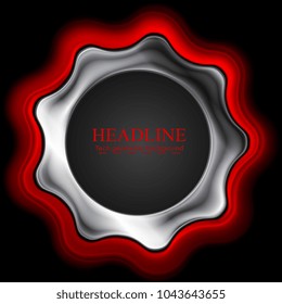 Abstract technology modern gear shape background. Vector design