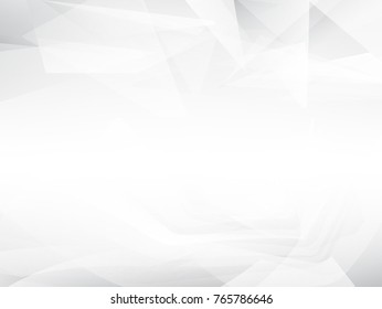 Abstract technology modern style overlay white and grey color lines, geometric modern design background. Digital technology wallpaper lowpoly background with copy space. Vector illustration


