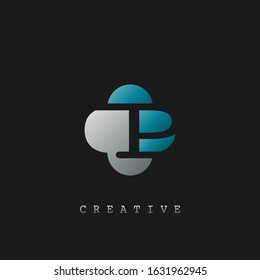 Abstract Technology Nagative Space Initial Letter P logo vector design for company identity.