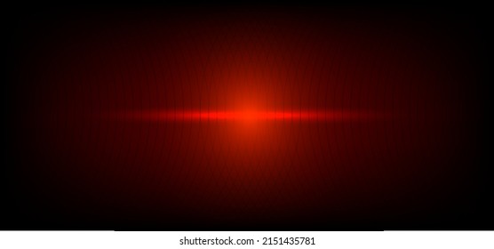 Abstract  technology neon glow on red and black background. Vector graphic illustration.
