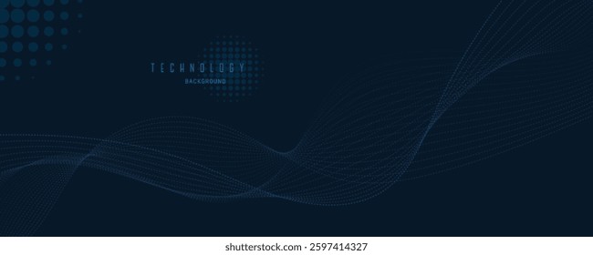 Abstract Technology Network Background. EPS10