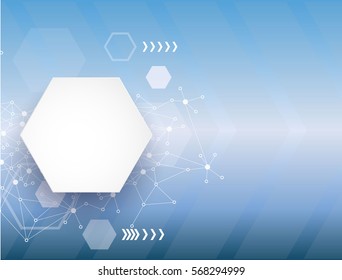 abstract technology network communication concept vector background