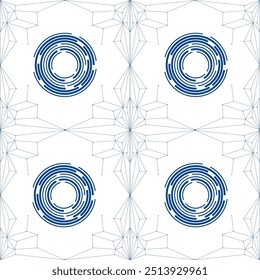 Abstractas red de tecnología con nodos y líneas brillantes. Fondo moderno y sofisticado para Anuncios, carteles y redes sociales.