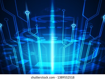 abstract technology on blue background. communication innovation concept. 
hi speed internet backdrop.