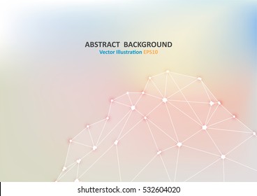 Abstract technology on smooth color background. Network and Technology concept