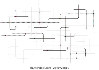 Abstract technology on a white background.