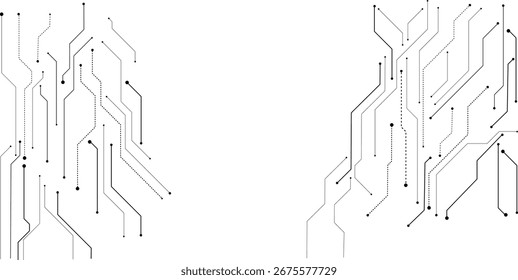 Abstract technology on a white background design.