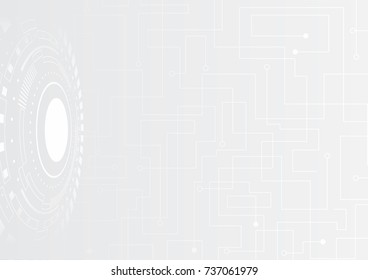 Abstract technology on white background