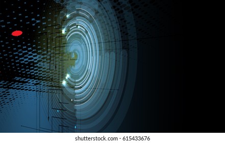 Abstract technology particle. Virtual molecule imagination. Computer generated background for business solution and presentation
