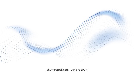 Abstract technology particle wave background. Modern design vector illustration.
