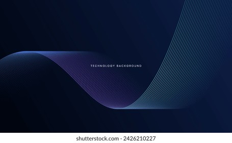 abstract technology particles lines background