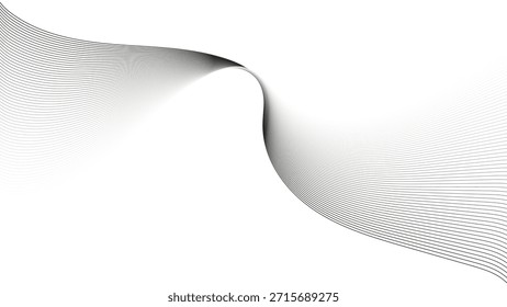 abstract technology particles lines mesh background. Dark abstract background with glowing wave. Abstract grey wave lines on transparent background.Vector abstract colorful flowing wave lines isolated
